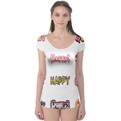 Lucky Happt Good Sign Star Boyleg Leotard  by Mariart