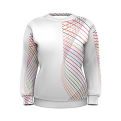 Line Wave Rainbow Women s Sweatshirt by Mariart