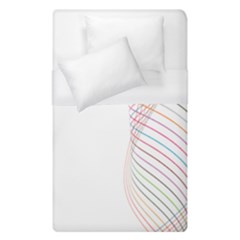 Line Wave Rainbow Duvet Cover (single Size) by Mariart