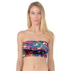 Moreau Rainbow Paint Bandeau Top by Mariart