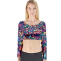 Moreau Rainbow Paint Long Sleeve Crop Top View1