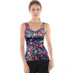 Moreau Rainbow Paint Tank Top by Mariart