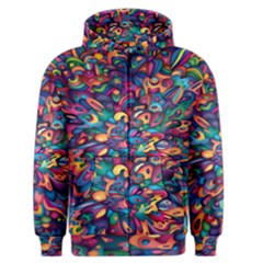 Moreau Rainbow Paint Men s Zipper Hoodie