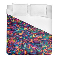 Moreau Rainbow Paint Duvet Cover (full/ Double Size)