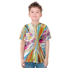 Illustration Material Collection Line Rainbow Polkadot Polka Kids  Cotton Tee