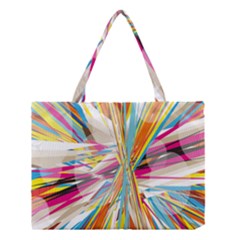 Illustration Material Collection Line Rainbow Polkadot Polka Medium Tote Bag