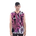 Octopus Colorful Cartoon Octopuses Pattern Black Pink Men s Basketball Tank Top View1