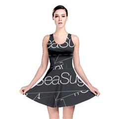 Sea Sugar Line Black Reversible Skater Dress by Mariart