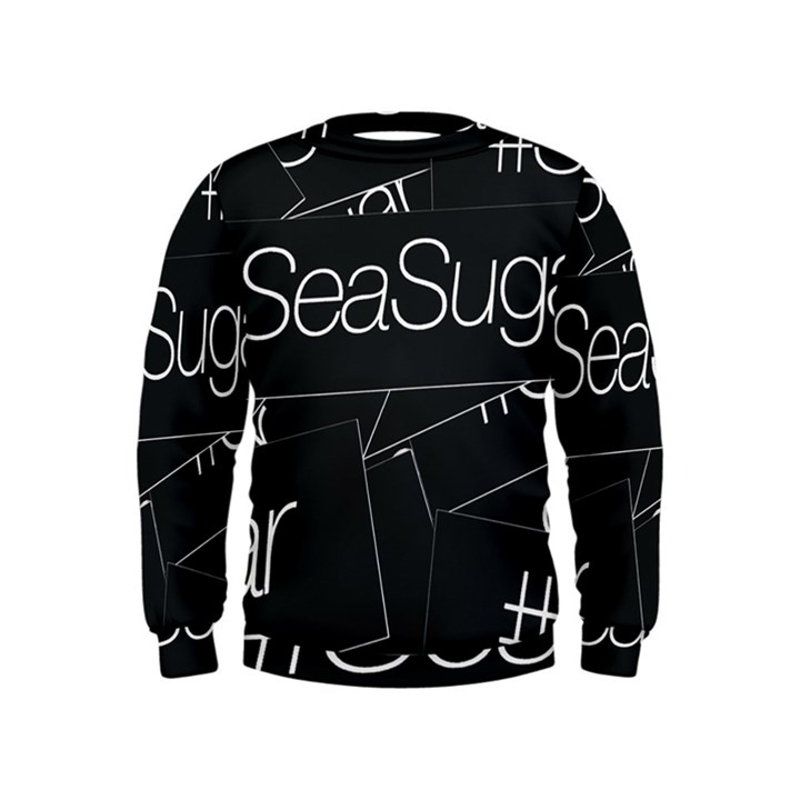 Sea Sugar Line Black Kids  Sweatshirt