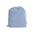 Seamless Lines Concentric Circles Trendy Color Heavenly Light Airy Blue Drawstring Pouches (Large)  View1