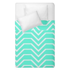 Seamless Pattern Of Curved Lines Create The Effect Of Depth The Optical Illusion Of White Wave Duvet Cover Double Side (single Size) by Mariart