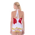 Seeds Strawberry Bread Fruite Red Boyleg Halter Swimsuit  View2