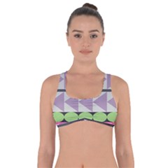 Shapes Patchwork Circle Triangle Got No Strings Sports Bra