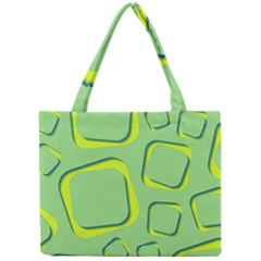 Shapes Green Lime Abstract Wallpaper Mini Tote Bag by Mariart