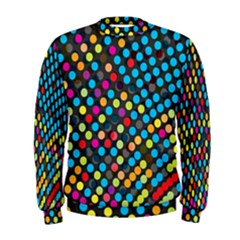 Polkadot Rainbow Colorful Polka Circle Line Light Men s Sweatshirt by Mariart