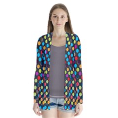 Polkadot Rainbow Colorful Polka Circle Line Light Cardigans by Mariart