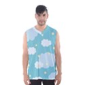 Stellar Cloud Blue Sky Star Men s Basketball Tank Top View1