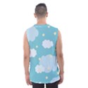 Stellar Cloud Blue Sky Star Men s Basketball Tank Top View2