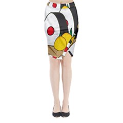 Sushi Food Japans Midi Wrap Pencil Skirt