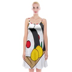 Sushi Food Japans Spaghetti Strap Velvet Dress by Mariart