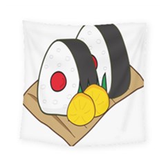 Sushi Food Japans Square Tapestry (small) by Mariart