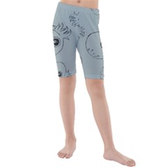 Tiny Octopus Kids  Mid Length Swim Shorts