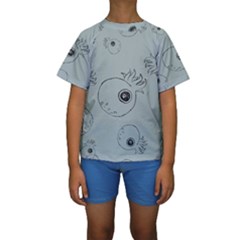 Tiny Octopus Kids  Short Sleeve Swimwear