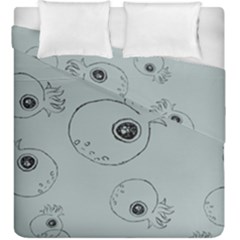 Tiny Octopus Duvet Cover Double Side (king Size) by Mariart