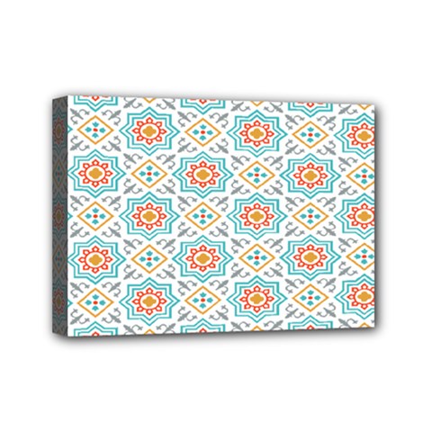 Star Sign Plaid Mini Canvas 7  X 5  by Mariart