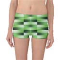 View Original Pinstripes Green Shapes Shades Boyleg Bikini Bottoms View1