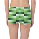 View Original Pinstripes Green Shapes Shades Boyleg Bikini Bottoms View2