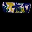 Tropics Leaf Yellow Green Blue Flap Messenger Bag (L)  View1