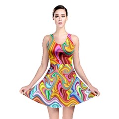 Rainbow Gnarls Reversible Skater Dress by WolfepawFractals