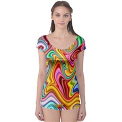 Rainbow Gnarls Boyleg Leotard  by WolfepawFractals