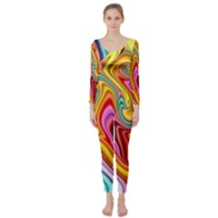 Rainbow Gnarls Long Sleeve Catsuit by WolfepawFractals