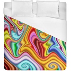 Rainbow Gnarls Duvet Cover (king Size) by WolfepawFractals