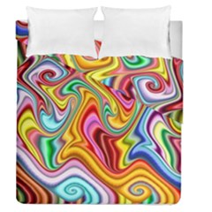 Rainbow Gnarls Duvet Cover Double Side (queen Size) by WolfepawFractals