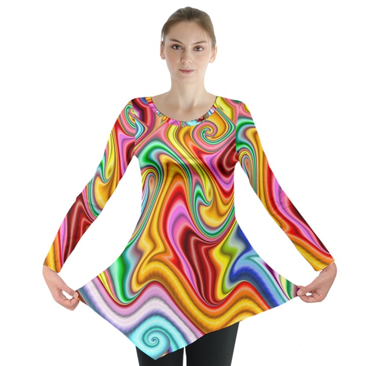 Rainbow Gnarls Long Sleeve Tunic 