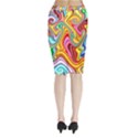 Rainbow Gnarls Midi Wrap Pencil Skirt View2