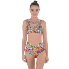 Rainbow Gnarls Bandaged Up Bikini Set  by WolfepawFractals