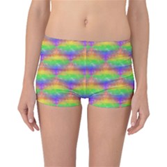 Painted Rainbow Pattern Boyleg Bikini Bottoms by Brini