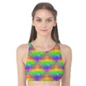 Painted Rainbow Pattern Tank Bikini Top View1