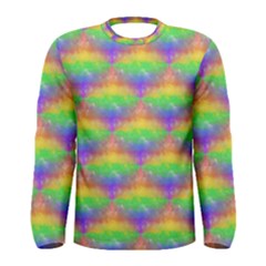 Painted Rainbow Pattern Men s Long Sleeve Tee by Brini