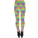 Painted Rainbow Pattern Capri Leggings  View2