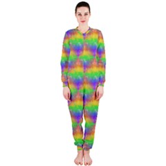 Painted Rainbow Pattern Onepiece Jumpsuit (ladies)  by Brini