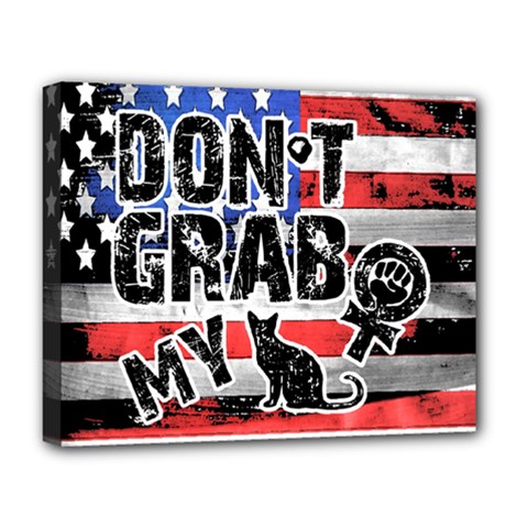 Dont Grab My Deluxe Canvas 20  X 16   by Valentinaart