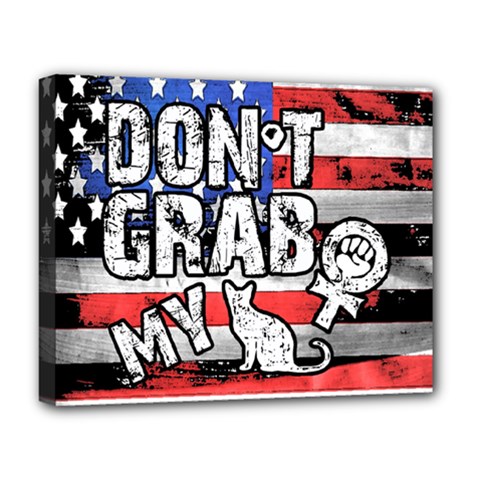 Dont Grab My Deluxe Canvas 20  X 16   by Valentinaart