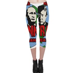 Make Tyranny Great Again Capri Leggings  by Valentinaart