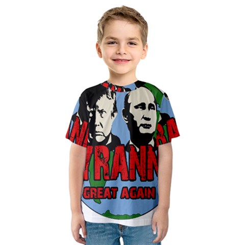 Make Tyranny Great Again Kids  Sport Mesh Tee by Valentinaart