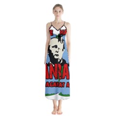 Make Tyranny Great Again Button Up Chiffon Maxi Dress by Valentinaart